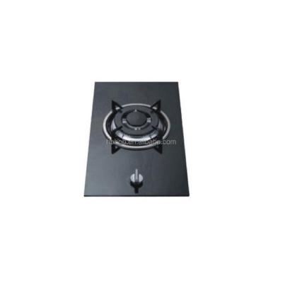 China Widely Used Single Burner Glass Top Gas Stove With Cast Iron Backer for sale