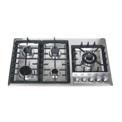 China 2018 Hot Sale Cheap Stainless Steel NG/LPG Gas Mills Indoor 5 Burner for sale