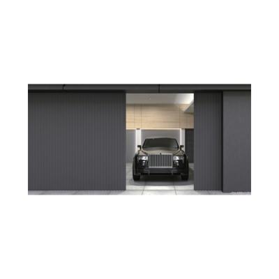 China Modern Full View Aluminum Residential Garage Anti Theft Doors for sale