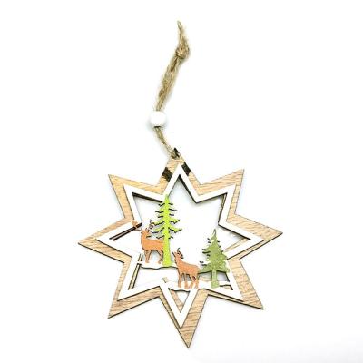 China Metal Plastic Blank Christmas Decorations Sublimation Christmas Hanging Ornaments for sale