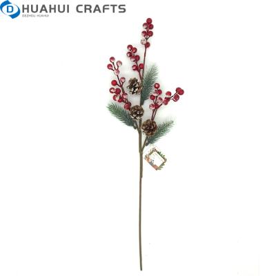 China Artificial Red Fake Pomegranate Plastic Plastic Berry Sprays Artificial Berry Stems Artificial Mini Berries Christmas Decorations Arts for sale