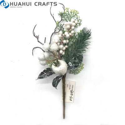 China Red Christmas Plastic Outdoor Luxury Target Hangs Green Artificial Flowers Braids Lit Christmas Wholesale Flower for sale