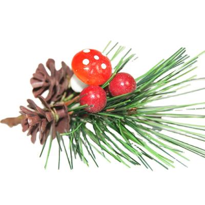 China Best Selling Plastic Holiday Party Supplies Artificial Tree Plastic Christmas Decoration Metal Twig Berries Branch for sale