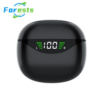 China Forests YK51 TWS Earphone Mini Touch Control Wireless BT Headphones Waterproof LED Display Stereo Headsets Low Latency Earbuds for sale