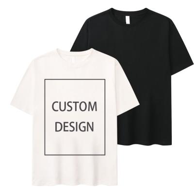 China Breathable custom made custom logo hip hop black DTG printed oversized streetwear T-shirt women for sale