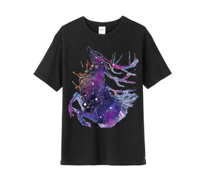 China Breathable New Fashion Custom Design T Shirt DTG Printed 100% Cotton T Shirt for sale