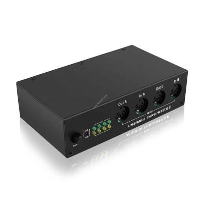 China flykantech MD06 |USB MIDI Interface - 4 In/4 Out MIDI BOX (MIDI Across, MIDI Merge - 2 In/4 Out) MD06 for sale