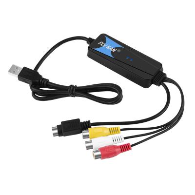 China Driver Free Version USB 2.0 VHS To DVD Video Capture Device - Flykan Analog To Digital Video Converter VDC2021 for sale