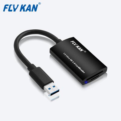 China DSLR Camera/Videographer/Photographer/Writer Fly Kan USB3.0 UHS-II Card Reader for SD4.0/SDXC/SDHC (Great 4Kx2k DLSR Camera Accessory Tool) U3CR01 for sale