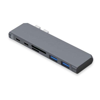 China USB-C 2 Port, USB3.0 Hub and Plastic SD/TF Card Reader (U31-DK02, Fly Kan) for sale