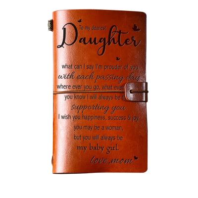 China Stylish Debossed Cover To My Undated Daily Leather Traveler Daily Undated Personal Diary Girl Vintage Journal Planner Hot Selling Free Sample for sale