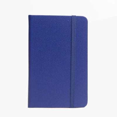 China Blue Mini Pocket Notebook Exquisite Cover Business Hardcover Book With Inner Pockets Elastic Band Diary Diary Notepad Amazon Hot Selling for sale