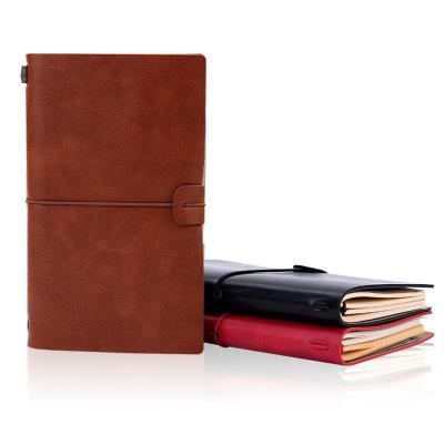 China 2021-2022 New Vintage Exquisite Leather Handmade Custom Travel Journal Custom Notebook with Refillable Notebook Amazon Hot Selling for sale