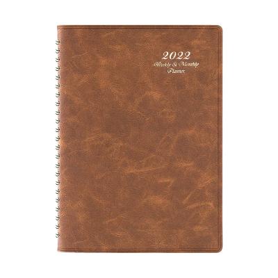 China Weekly Monthly Organizer Button Closure 2023 Planner 2023 Agenda Spiral Notebook Journal Journal with Tags for sale