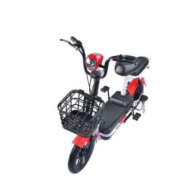 China Carbon steel 350w 48v carbon steel 14 inch fast electric bike for adult for sale