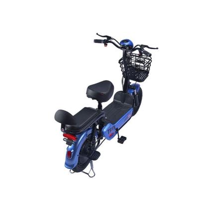 China Carbon Steel 14 Inch Electric Bicycle 48v 12ah Brushless Motor Electric Bikes for sale