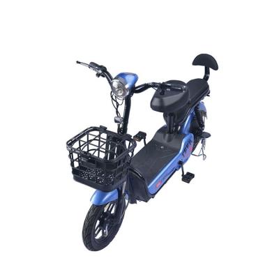 China Cheap beautiful carbon steel 14 inch 48v city women electric bicycle for sale for sale