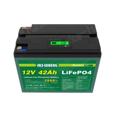 China Toys 12.8v 42ah lithium iron phosphate Lifepo4 12v 40ah lithium battery pack for emergency light power for sale