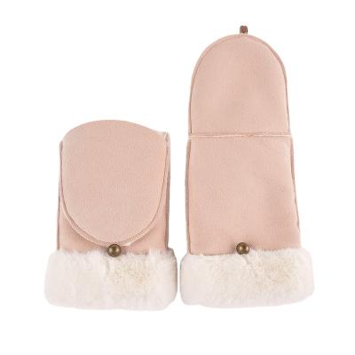 China Single Hot Sales Polyester Half Finger Women's Glove for sale