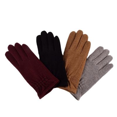 China Wholesale Simple Women's Comfort Wool Knit Touch Screen Warm Winter Gloves for sale