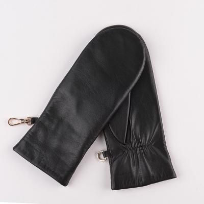 China Wholesale Women's Fashion Mitten Leather Gloves Simple Winter Warm Cute Outdoor Goat Gloves Daily Life for sale