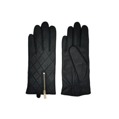 China Plain Ladies Synthetic Leather Gloves for sale