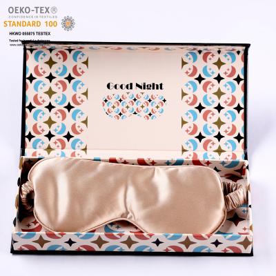 China Anti-wrinkle Women's Skin Care Private Household 100% Mulberry Silk Eye Sleep Masks Comfortable And Soft 22mm Silk Eye Mask for sale