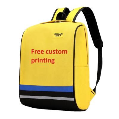 China With USB Wholesale Custom Printing Waterproof Nylon Kids Kids Backpack School Bags With Reflective Safety for sale