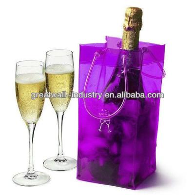 China Recyclable Wine Cooler Plastic Bag Wine Sleeve Wine Cooler Cooler Bag for sale