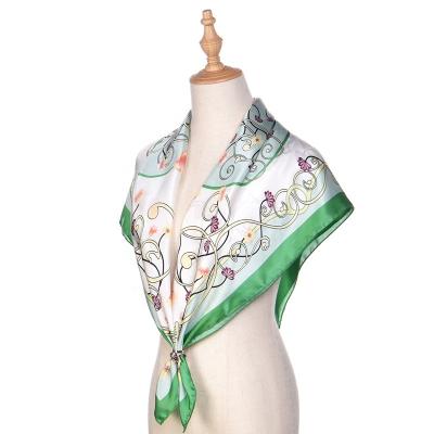 China Long As Factory Show Visual Custom Printed Pure Silk Scarf Square Silk Scarf 90x90 Directly for sale