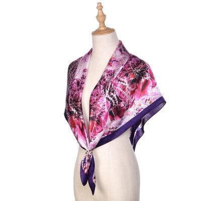 China Square As Show 90 Silk Scarf 90 Visuals Custom Printed Pure Silk Scarf Custom Made Silk Scarf 90x90 cm for sale