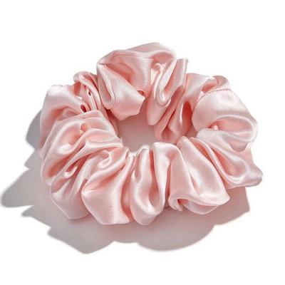 China Fashion Accessories High Quality Custom Scrunchies Elastic Hair Bands 100% Thick Mulberry Silk Scrunchie for sale