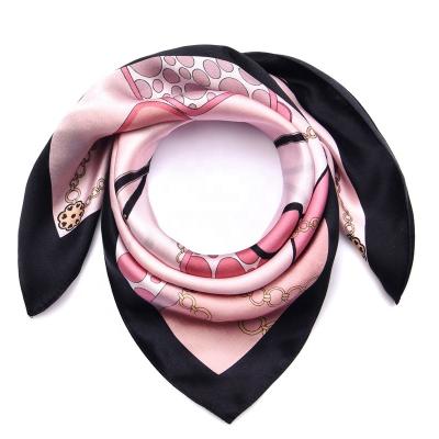 China 2022 square wholesale in stock bulk custom scarves 100% pure silk scarf other scarves for sale