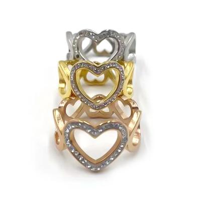 China New Boys And Girls Casual/Sporty Design Heart Custom Butterfly Shaped Diamond Ring for sale