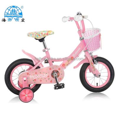 China Steel red color with favorite type child bike cycle, front back picture baby cartoon tiger basket box children cycle bicycle for sale