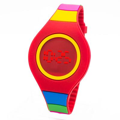 China Gift LED Digital Watches / Customization silicone band led fashion wrist watch for sale