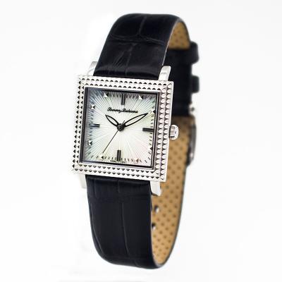 China Quadrate Alloy Case ladies leather strap watches Waterproof high end for sale