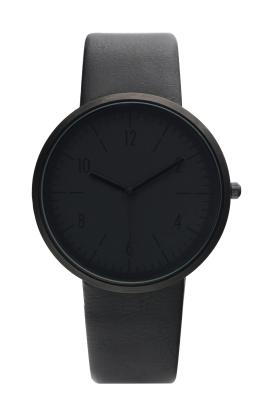 China Matching Black Color Leather Strap Watches Cool Neutral Watch for sale