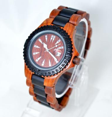 China Quartz Women / Men Wooden Watches for promotion gift , CE / ROHS approved for sale