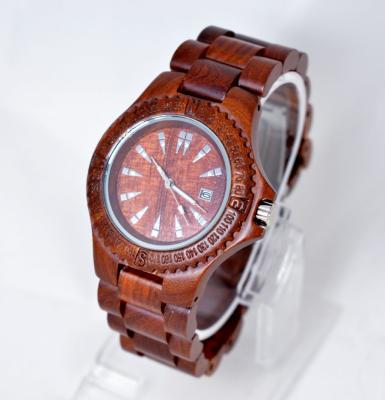 China Custom bamboo Wooden Wrist Watch for women / quartz wooden watch for sale