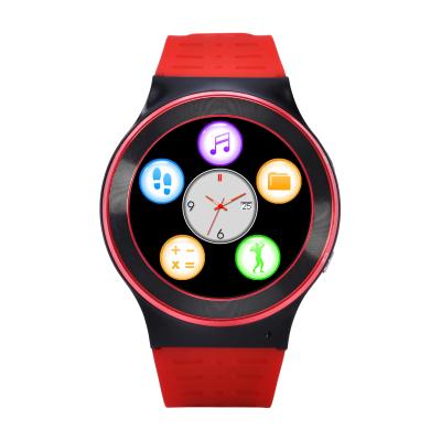 Cina Telefono astuto rosso dell'orologio di Bluetooth per l'adulto/Gps che segue l'orologio del touch screen in vendita