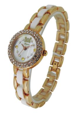 China Trendy Nice Anglog Quartz Womens Waterproof Watches Gold For Promotion for sale