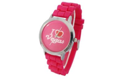 China Simple Pink Kids Analog Watches Japan Movt Quartz Watch Stainless Steel Back for sale