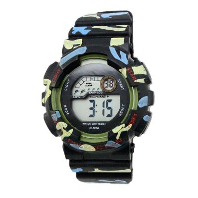 China Quartz Multifunction Digital Watches , Camouflage Unique Stylish Unisex Wrist Watch for sale