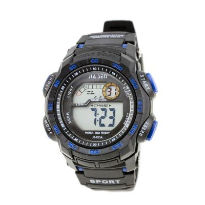 China Waterproof Mens Multifunction Digital Watches Tell Day and Date , Black PVC / North for sale