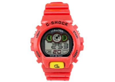 China Reloj impermeable del deporte de los relojes de Digitaces de los niños rojos grandes multifuncional en venta