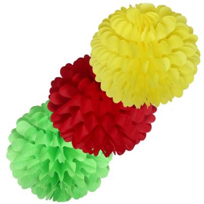 China Year Christmas Party Decorations Honeycomb Paper Ball Sun Flower Paper Craft Decoration 1 MOQ Order 1 MOQ Christmas Halloween Carnival Festival Stuff 30cm for sale