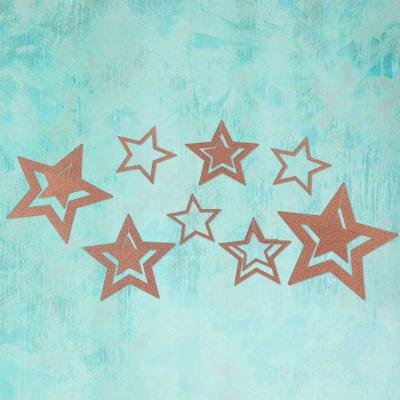 China Happy Flag Paper Five-pointed Star Five-pointed Star Pull Star Flower Pull Star Hanging Decoration Holiday Wedding Party Decoration for sale