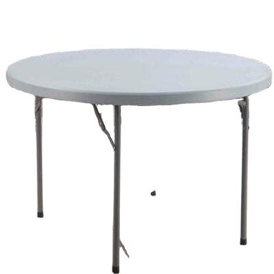 China Modern Round HDPE Good Quality Plastic Folding Diner For Picnic Dining Plastic Folding Table For Hotel Used for sale