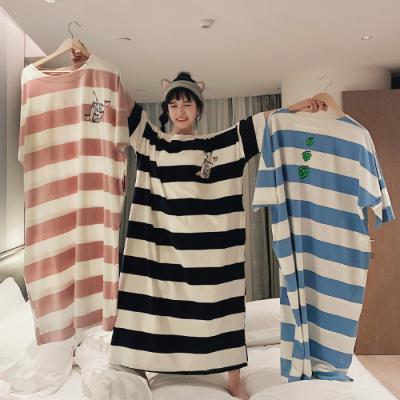 China Summer Breathable Cartoons Printed Silk Pajamas Plus Size Shorts Sheath Sleepwear Women's Robe Comfortable Women's Clothing for sale